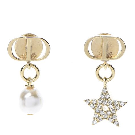 dior star pearl earrings|christian dior pearl earrings price.